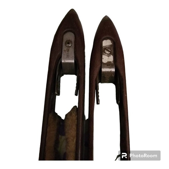 Vintage Tru Loc Wooden Boat Shuttle Dark Wood Weaving Loom Tool 16" Set of 2 - Picture 6 of 7